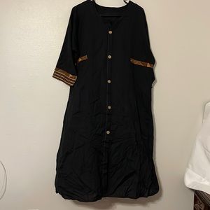 india style black dress